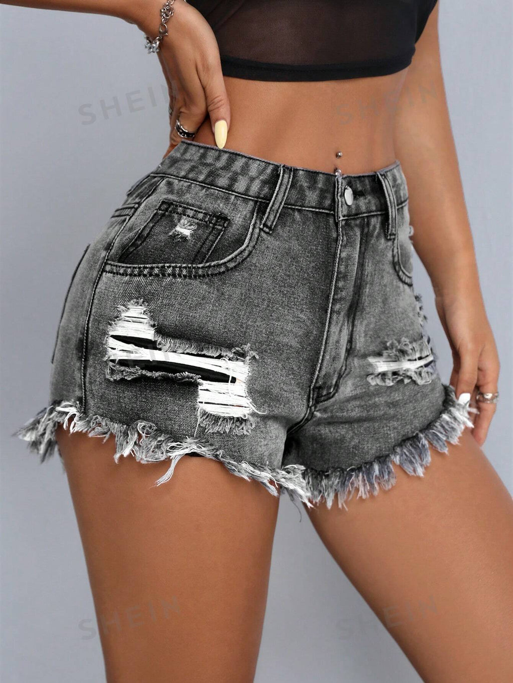 19274 1a-048 SOFVE shorts de mezclilla 1 Pza