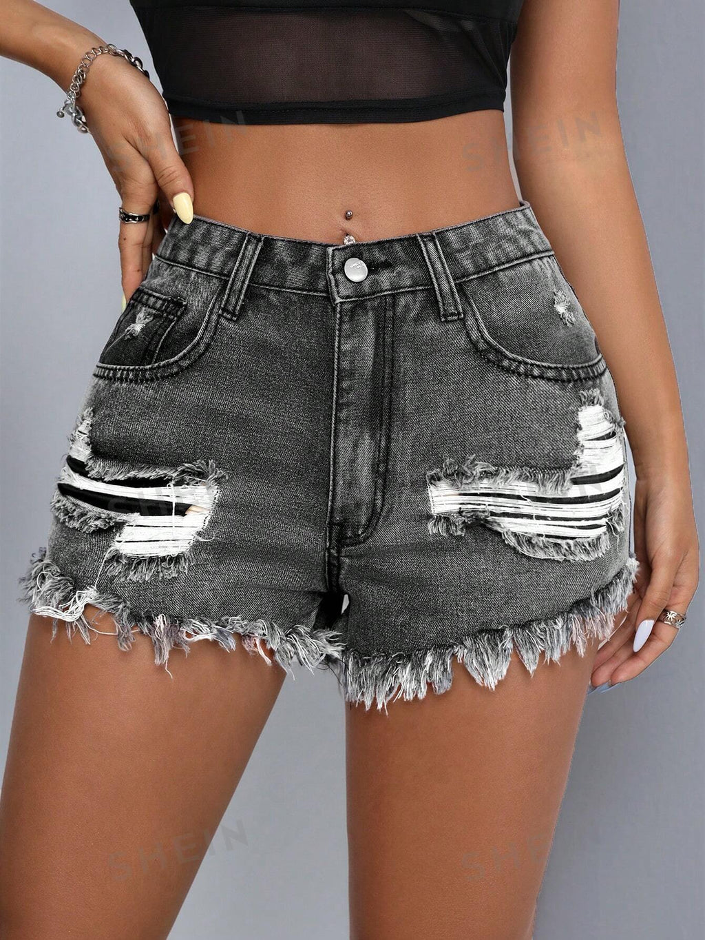 19274 1a-048 SOFVE shorts de mezclilla 1 Pza