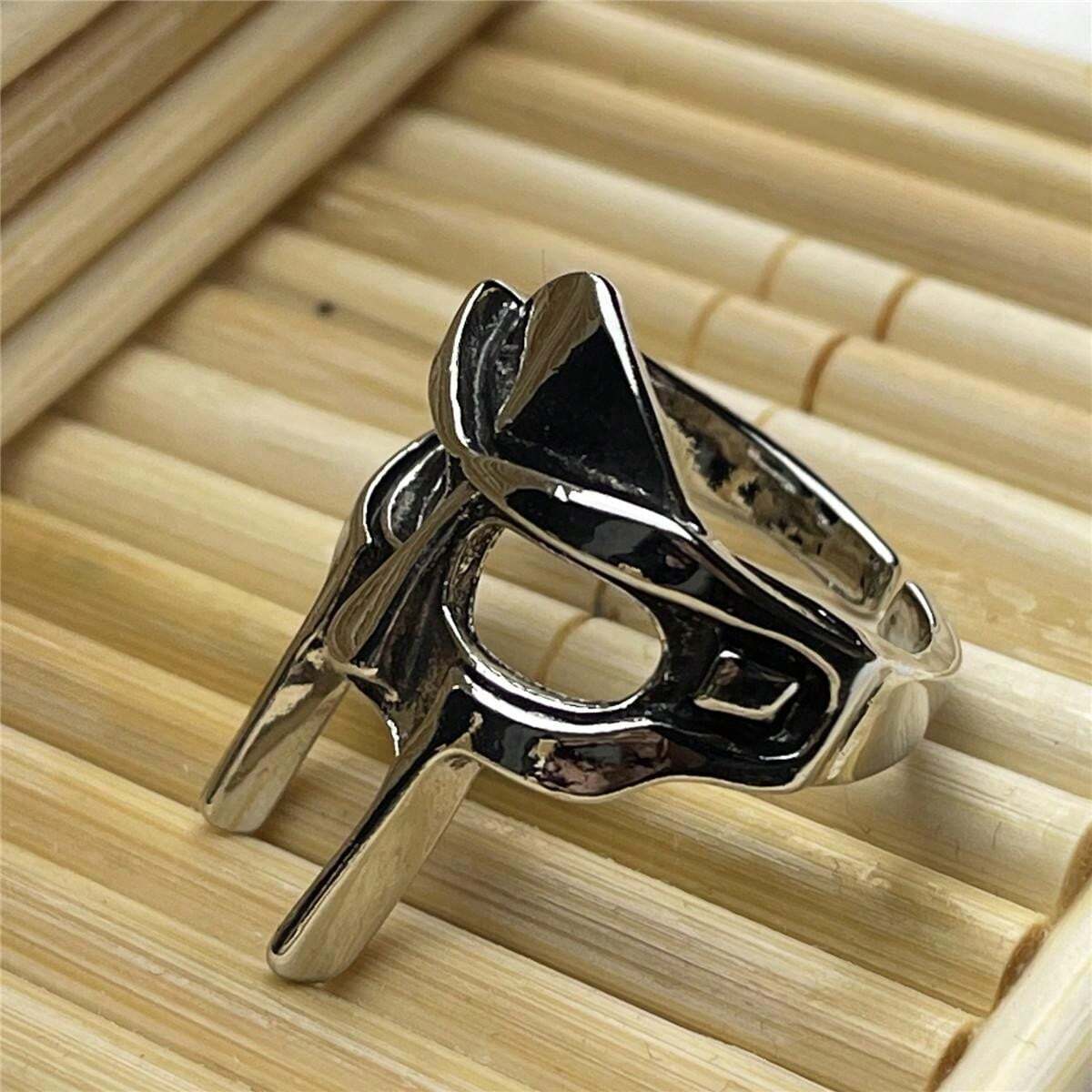11486 1b-030 1 Pieza Anillo De Calavera Y Máscara De Estilo Metálico