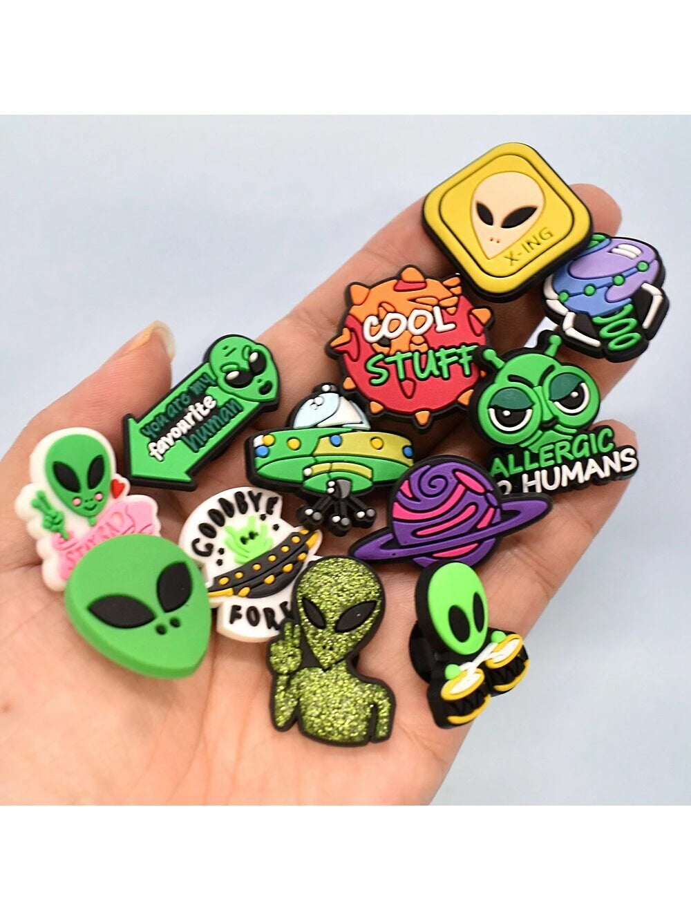 15458 1b-03-01 Pines Extraterrestres Verdes 21 Pzas