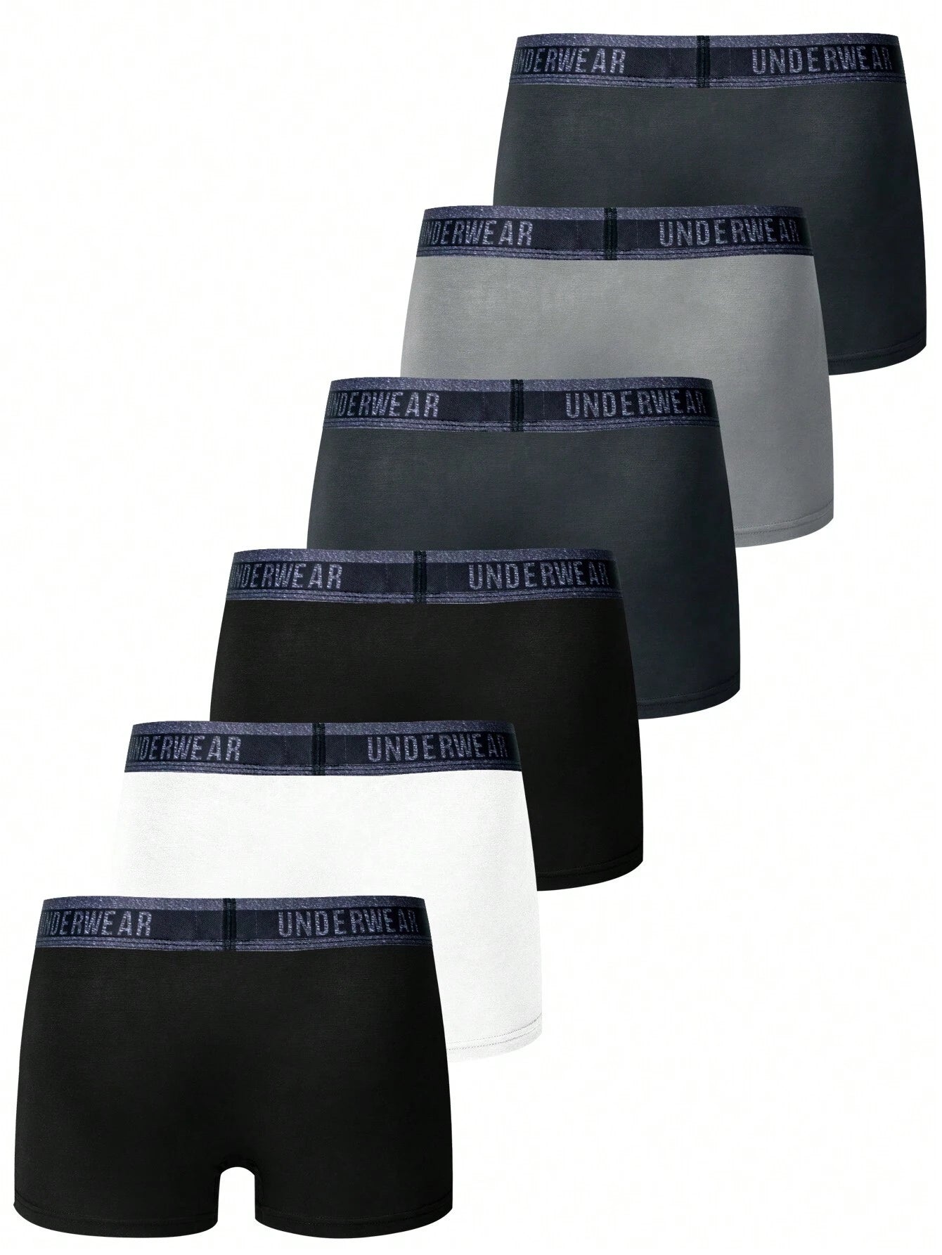 14238 1a-095 Boxer de algodón hombres 6 Pzas