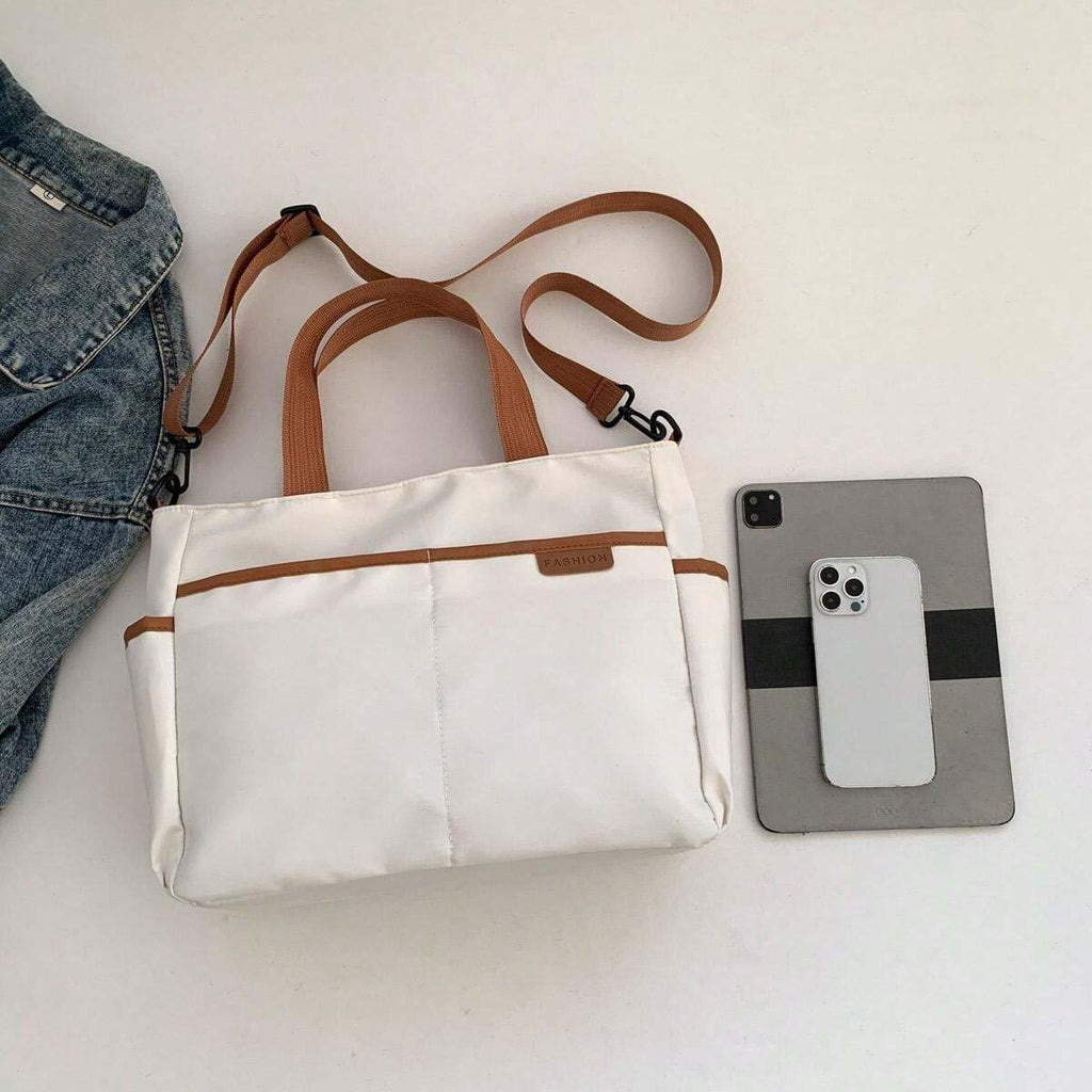 14696 1a-050 bolso de mano de mujer de moda con contraste de colores