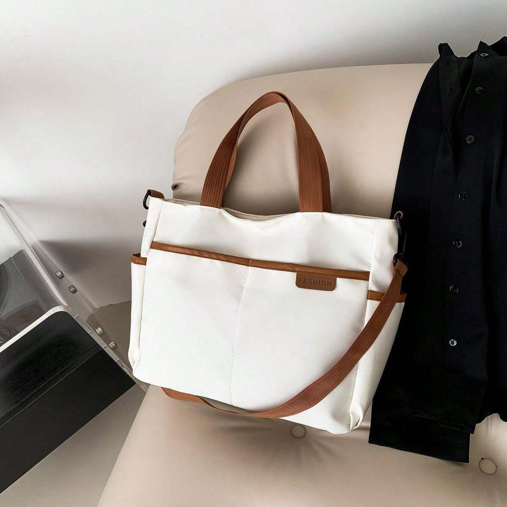 14696 1a-050 bolso de mano de mujer de moda con contraste de colores
