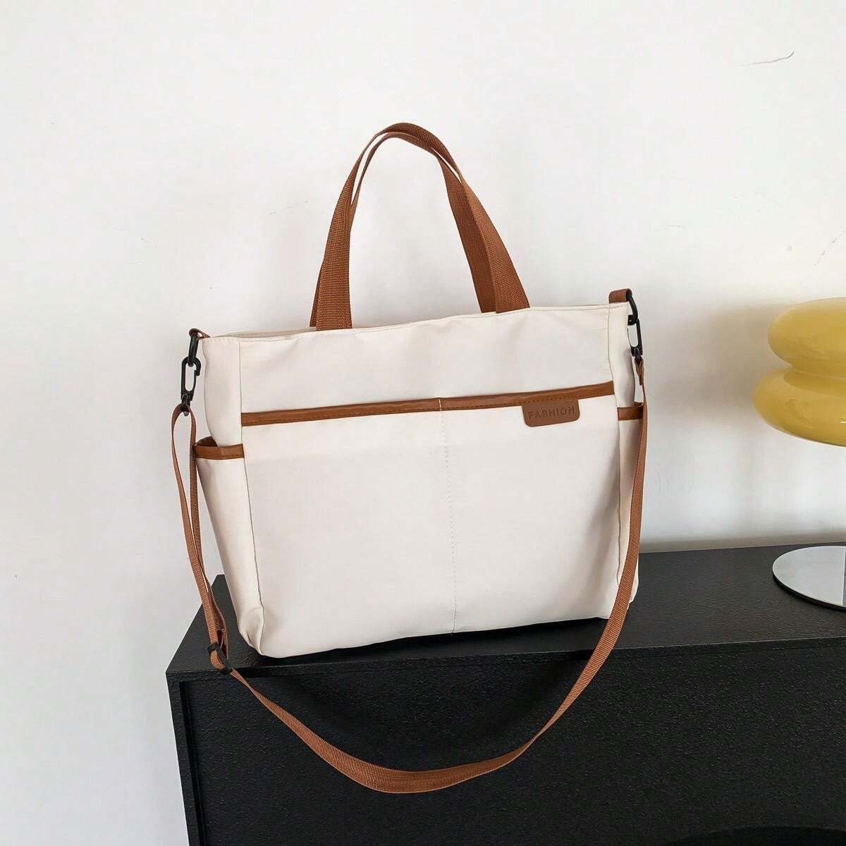 14696 1a-050 bolso de mano de mujer de moda con contraste de colores
