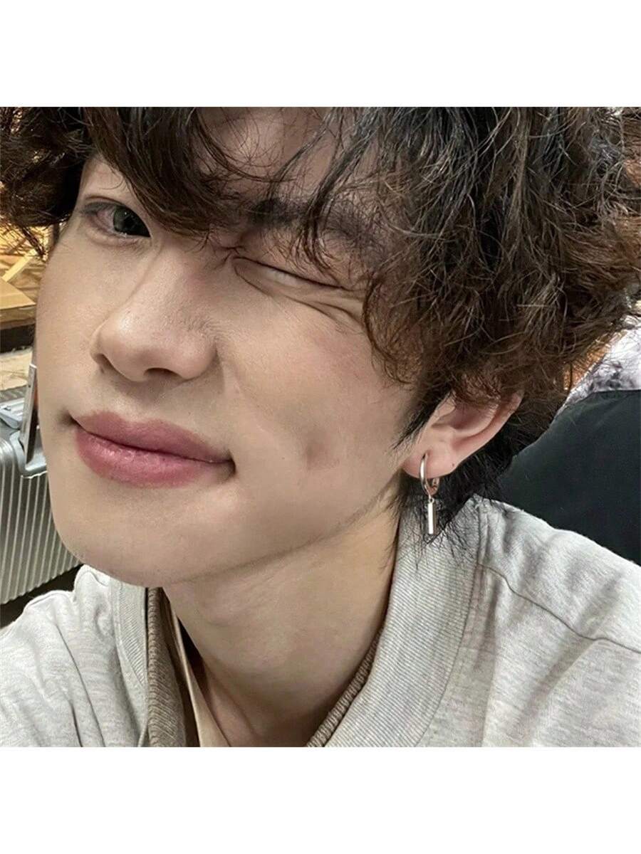 15119 1b-036 Aretes hombres 2 Pzas