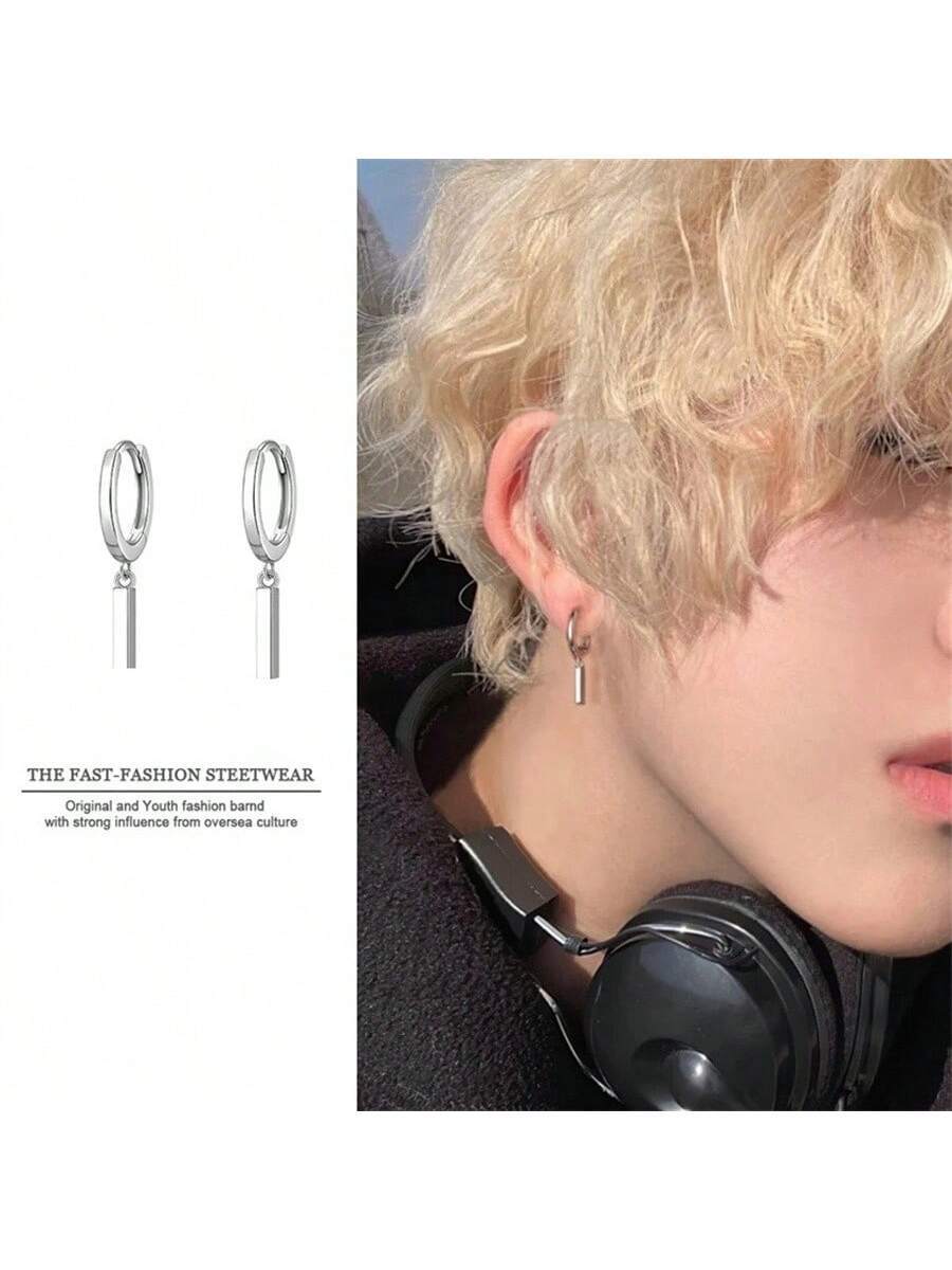 15119 1b-036 Aretes hombres 2 Pzas