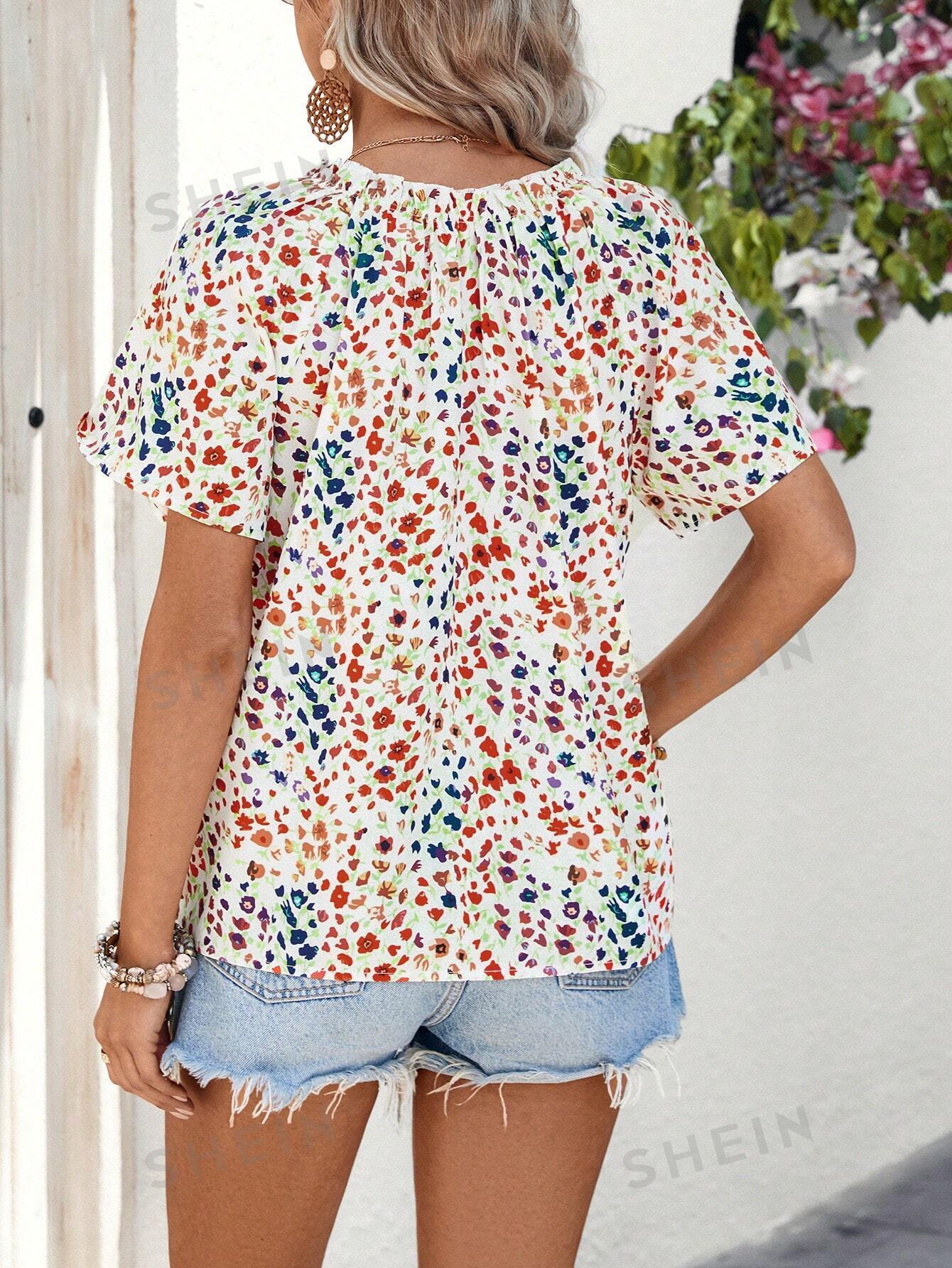 15904 1a-071 Blusa diseño flores 1 Pza