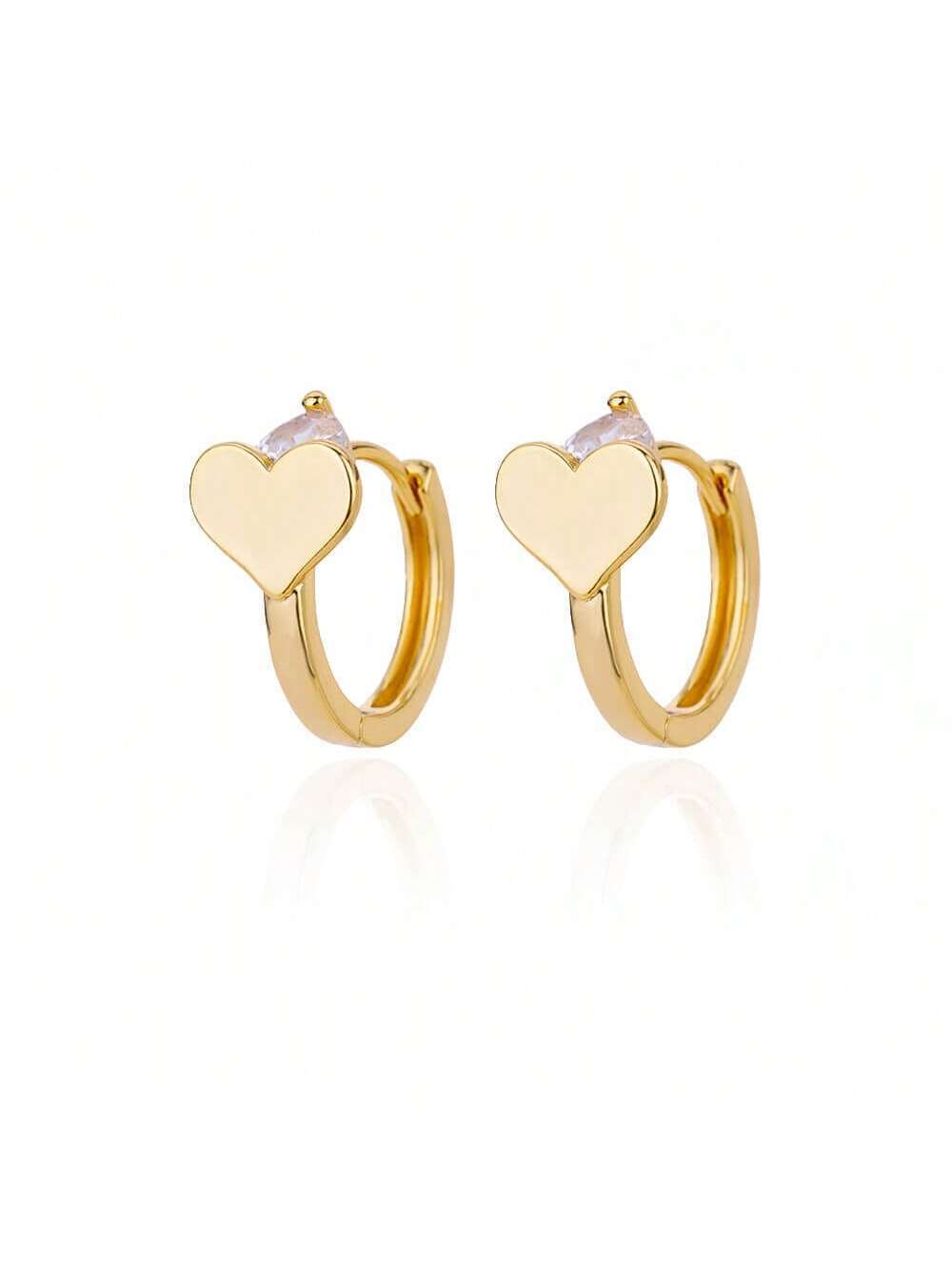 15120 1b-037 Pendientes Diseño Corazón 2 Pzas
