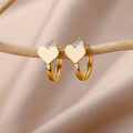 15120 1b-037 Pendientes Diseño Corazón 2 Pzas