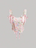 19263 1a-031 Top rosa con estampado de flores degradado 1 Pza