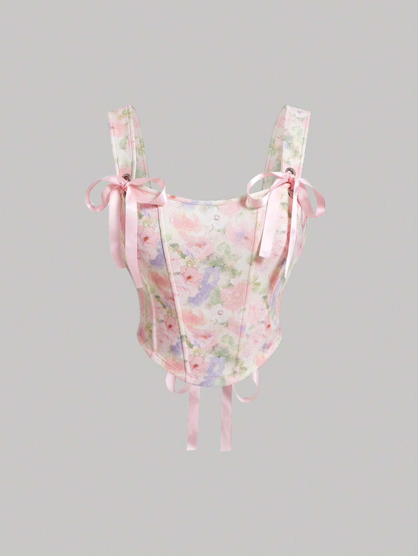 19263 1a-031 Top rosa con estampado de flores degradado 1 Pza