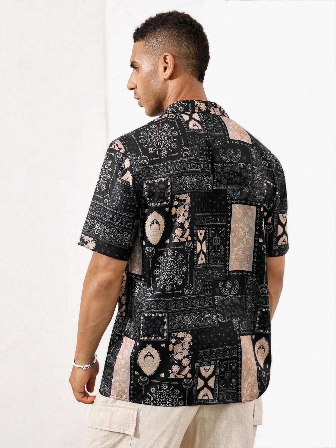 13097 2a-04-25 Camisa estampado Paisley 1 Pza