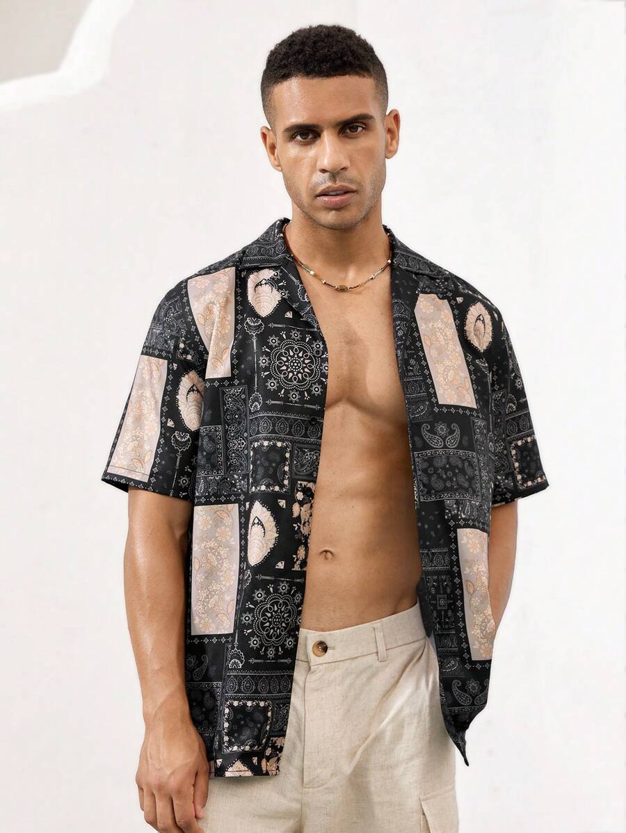13097 2a-04-25 Camisa estampado Paisley 1 Pza