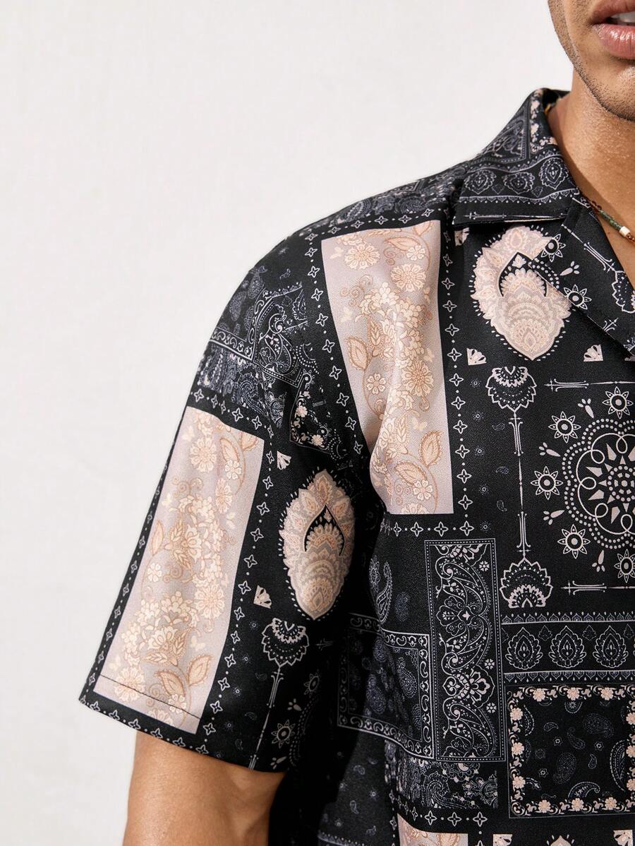 13097 2a-04-25 Camisa estampado Paisley 1 Pza