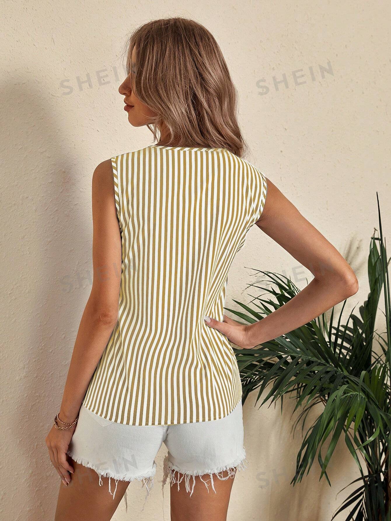 15906 1a-024 Blusa tirantes con cuello V 1 Pza