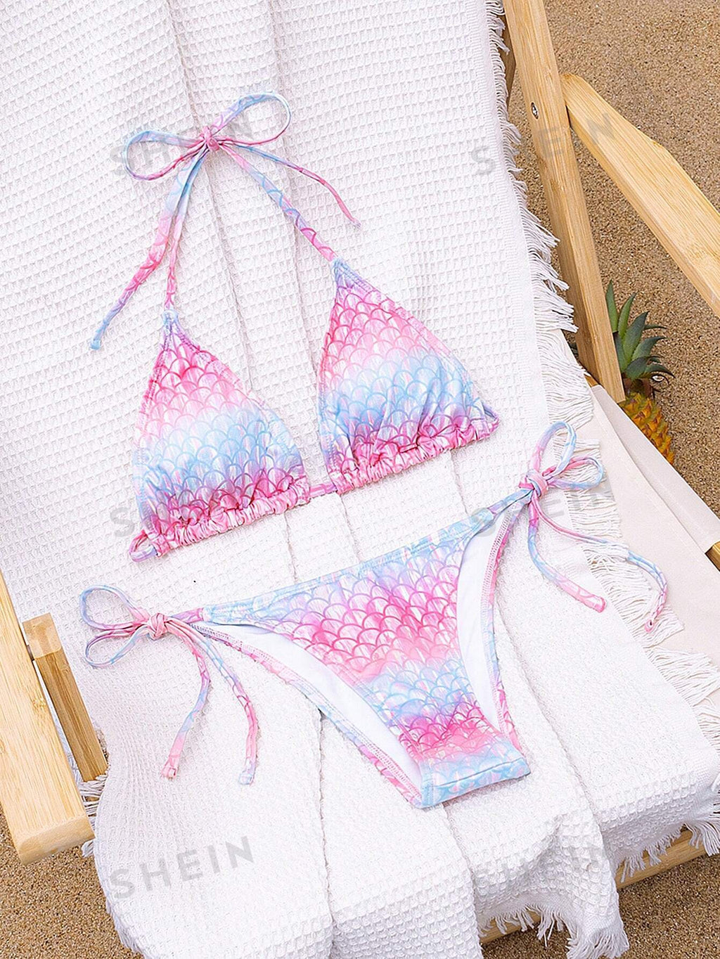 13473 2a-01-17 Bikini diseño escamas 2 Pzas