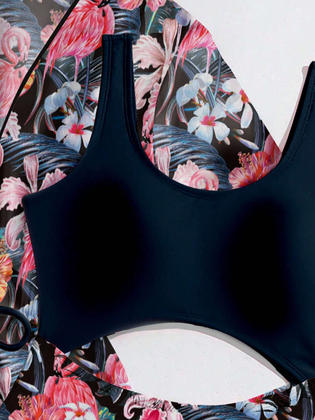 14050 ID-301 Traje de baño de una pieza + Kimono