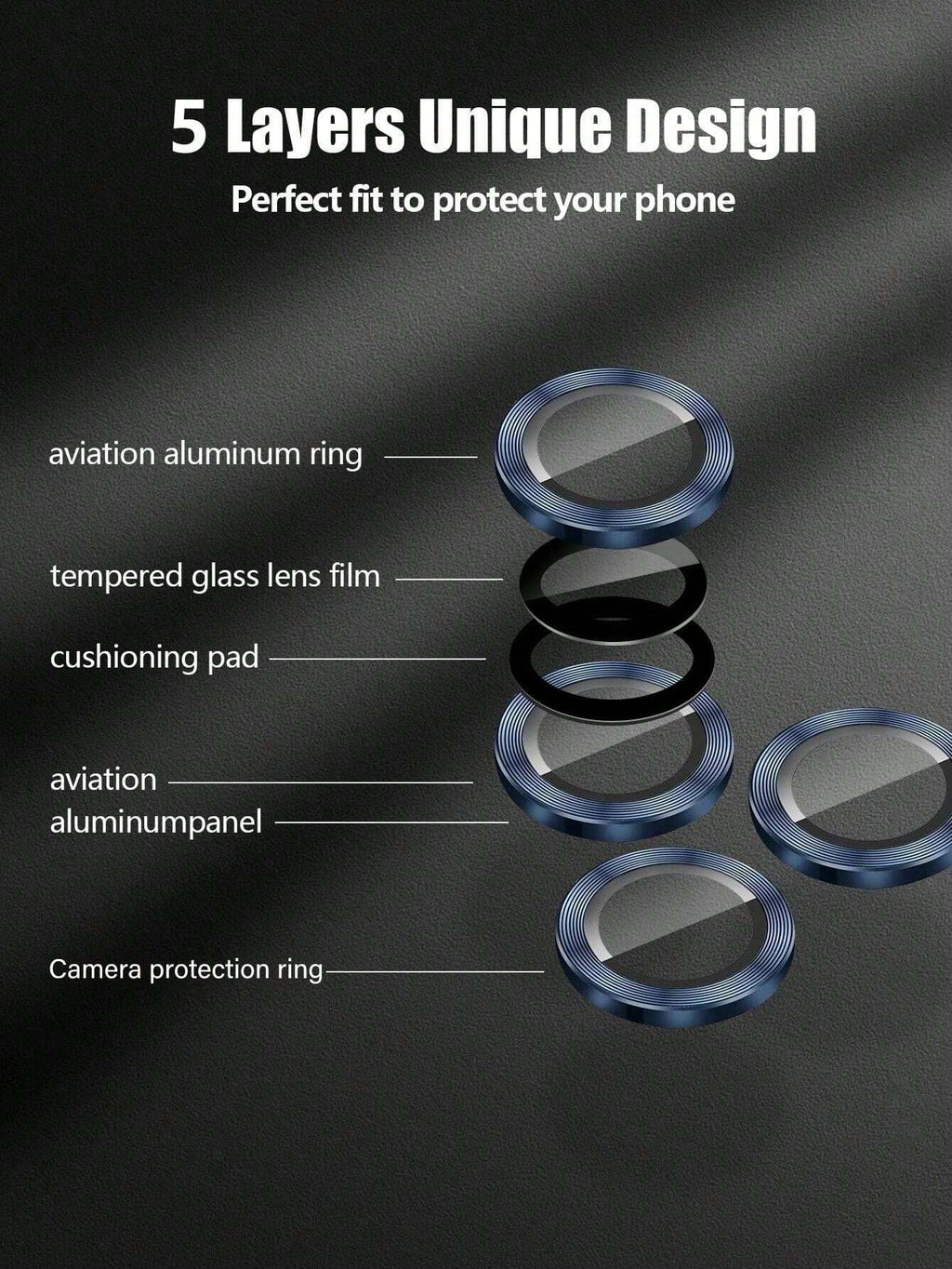 14062 2t-ProCa película protectora azul de alta definición para la lente Eagle Eye