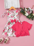 14052 1t-002 Vestido & abrigo sólido