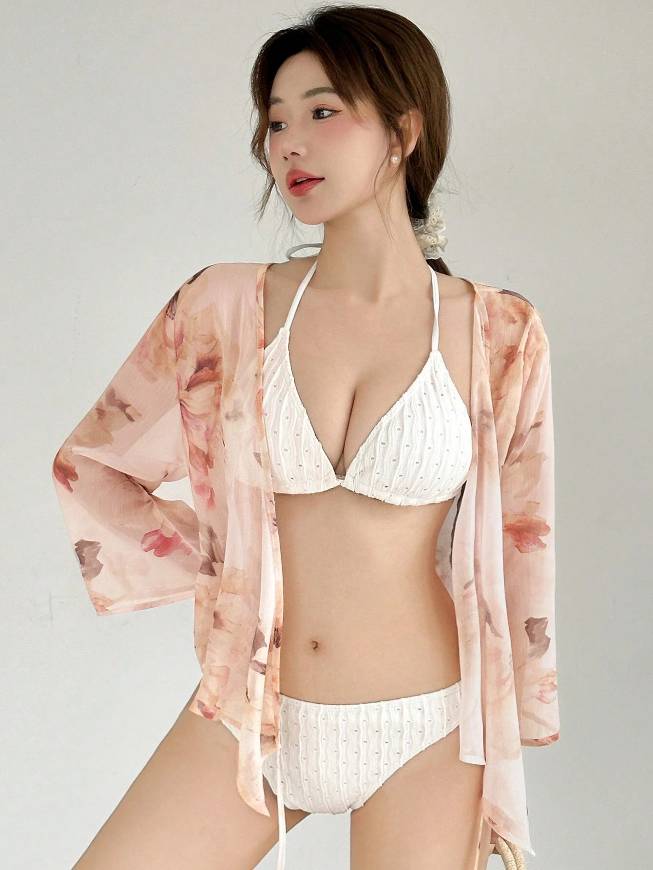 12391 1a-063 Kimono Estampado Floral 1 Pza