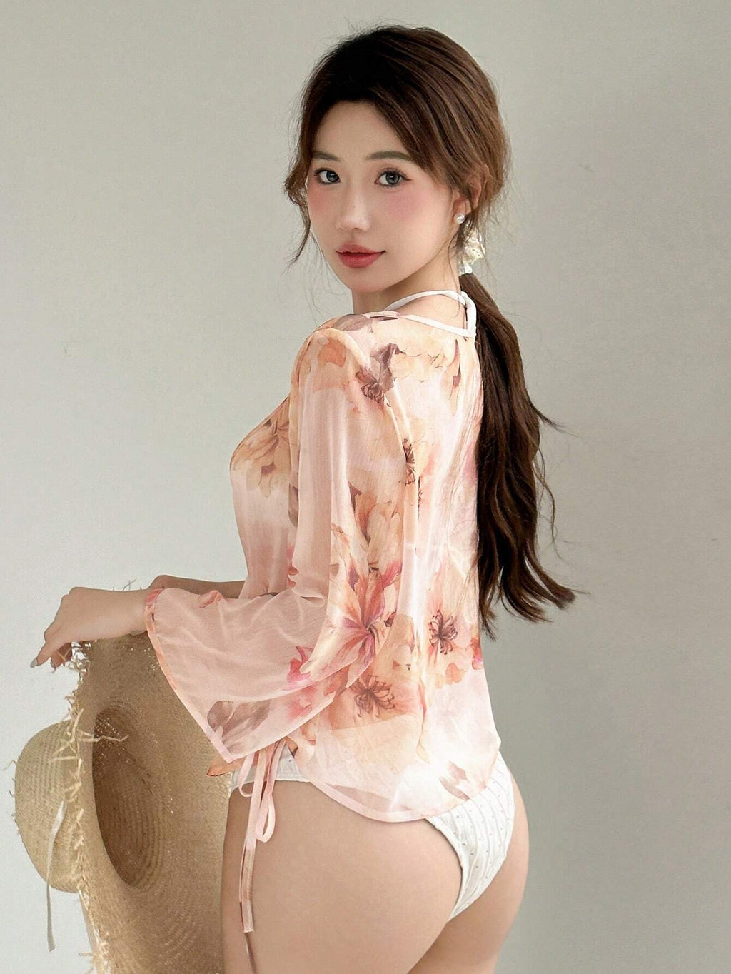 12391 1a-045 Kimono Estampado Floral 1 Pza