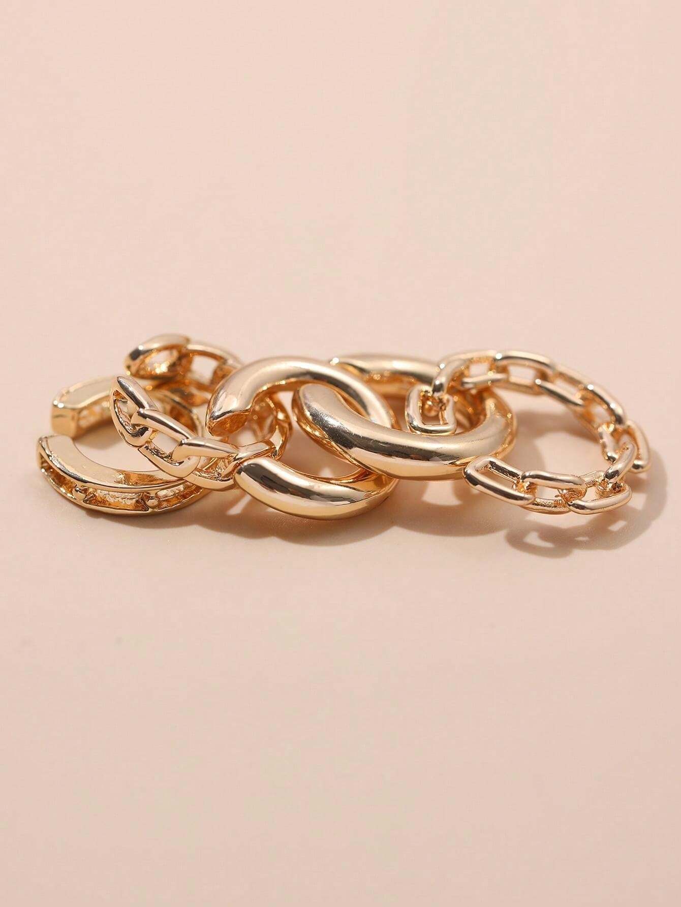 14316 1b-01-01 Aros de moda 5 Pzas