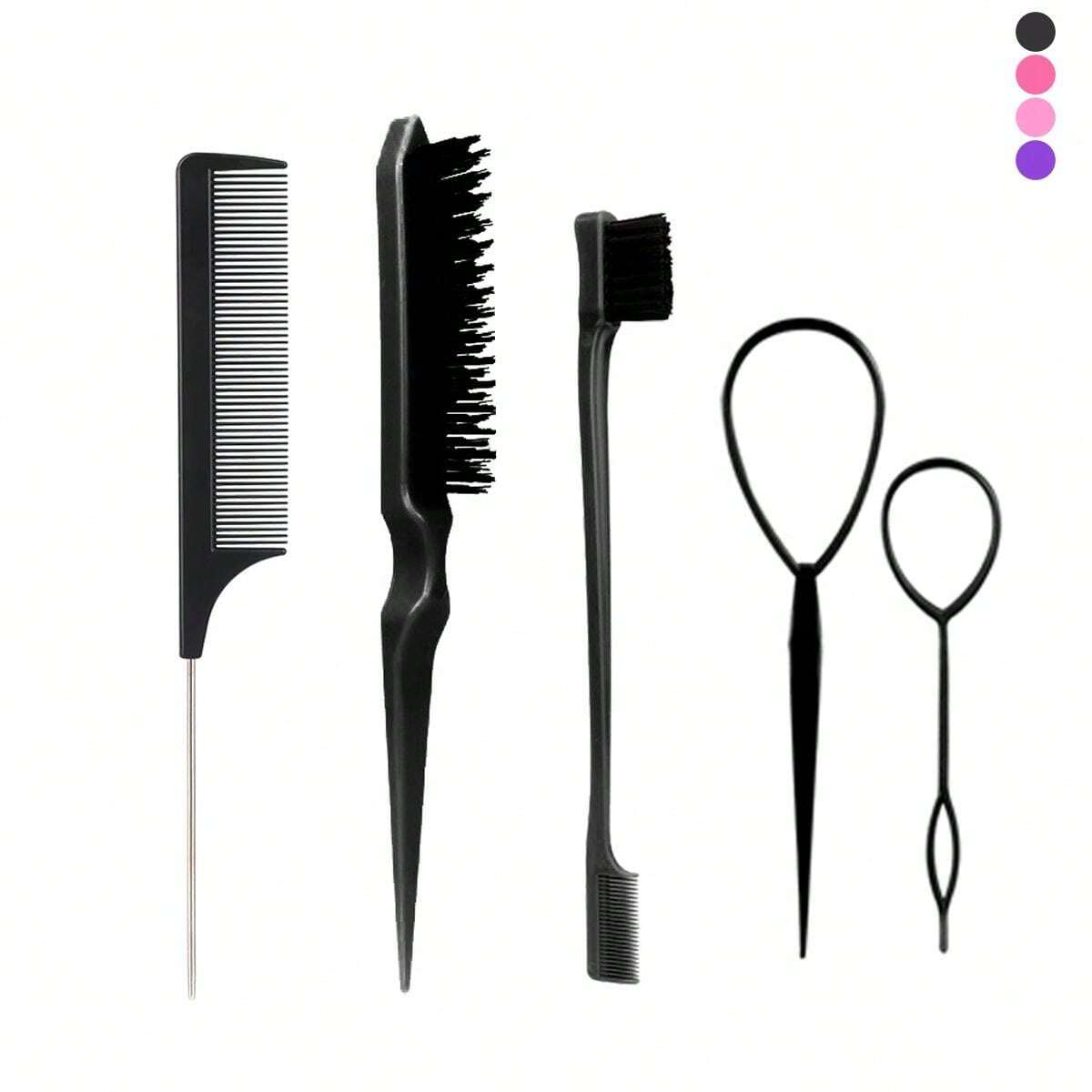 13198 2b-02-01 Herramientas de peinado para el cabello 5 Pzas