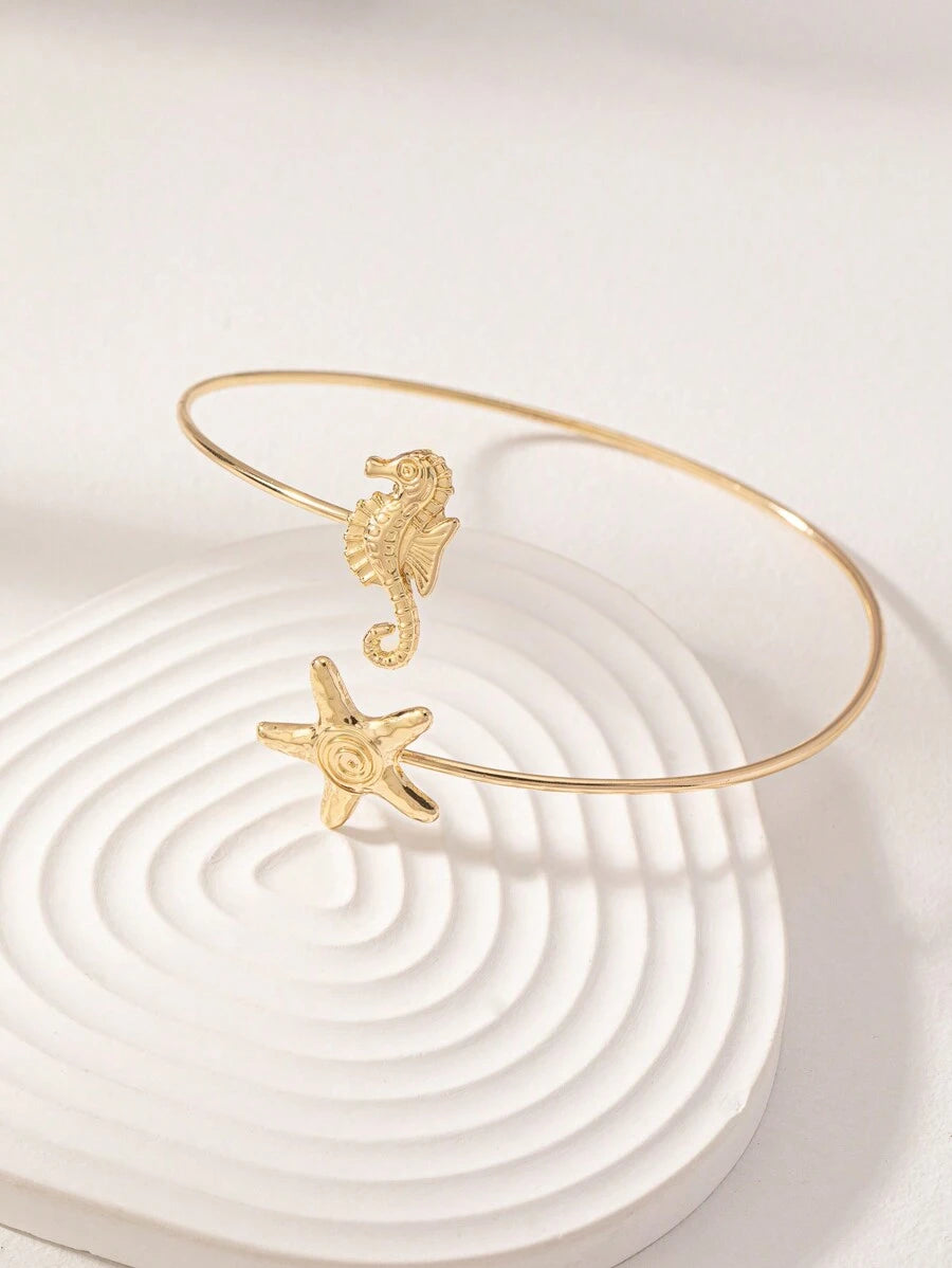 15184 1b-019 Brazalete superior decorativo con diseño lindo de estrella de mar