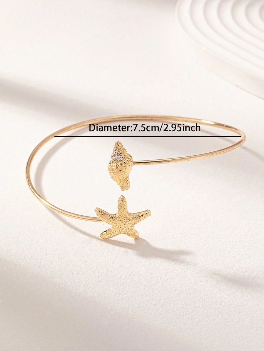 15183 1b-019 Brazalete superior para brazo con diseño de estrella de mar