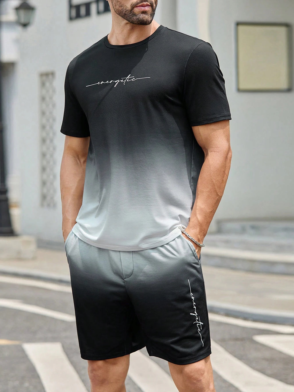 13136 2a-04-10 Conjunto de hombre casual 2 Pzas