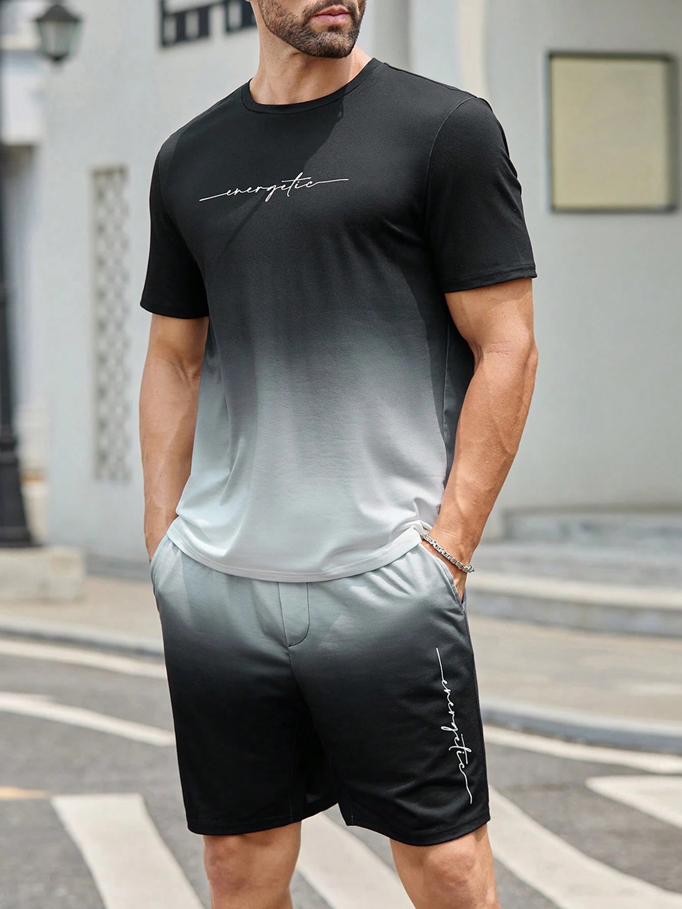 13136 2a-04-10 Conjunto de hombre casual 2 Pzas