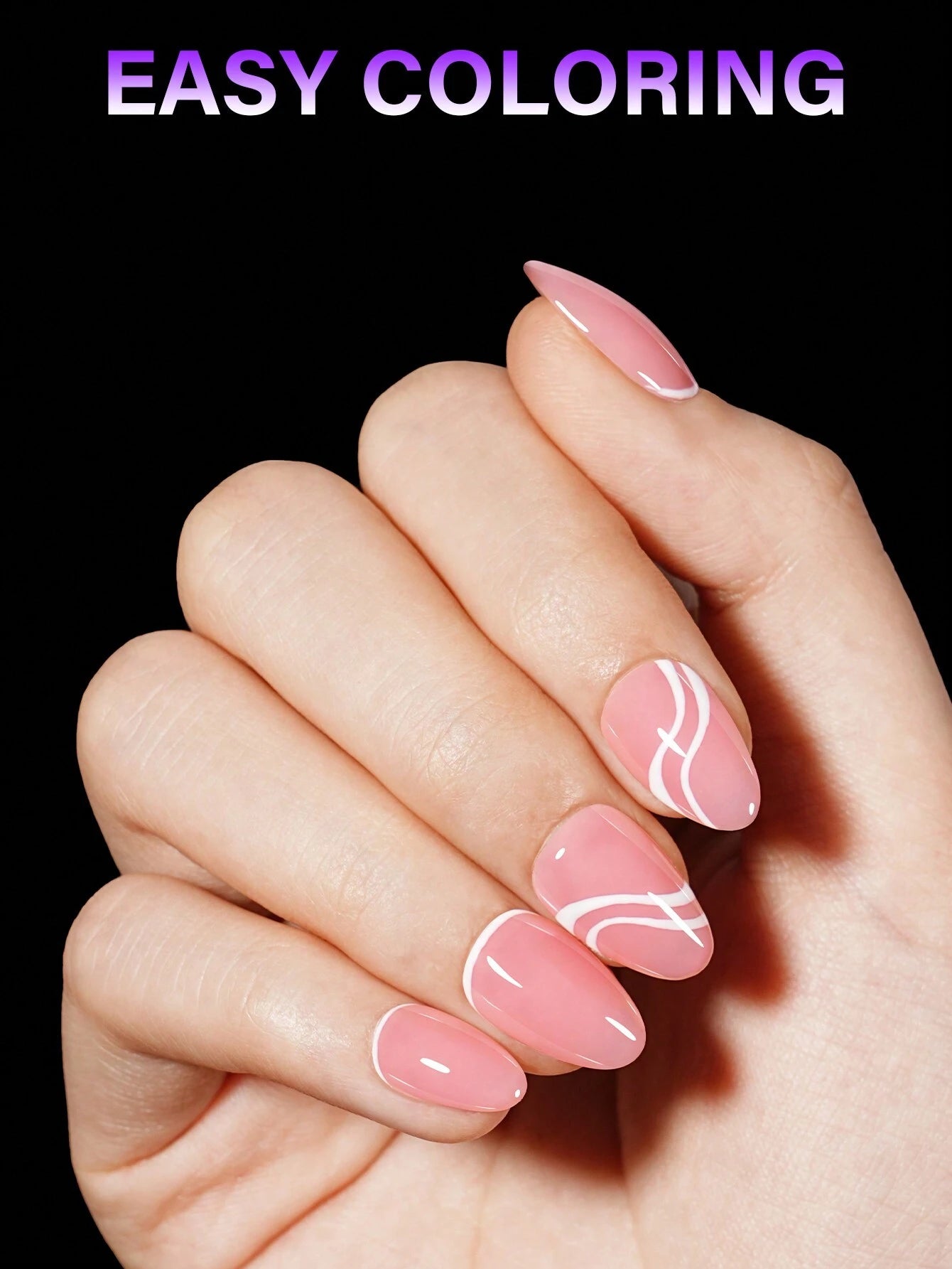 14418 2b-02-16 Puntas de uñas acrílicas de 120 piezas