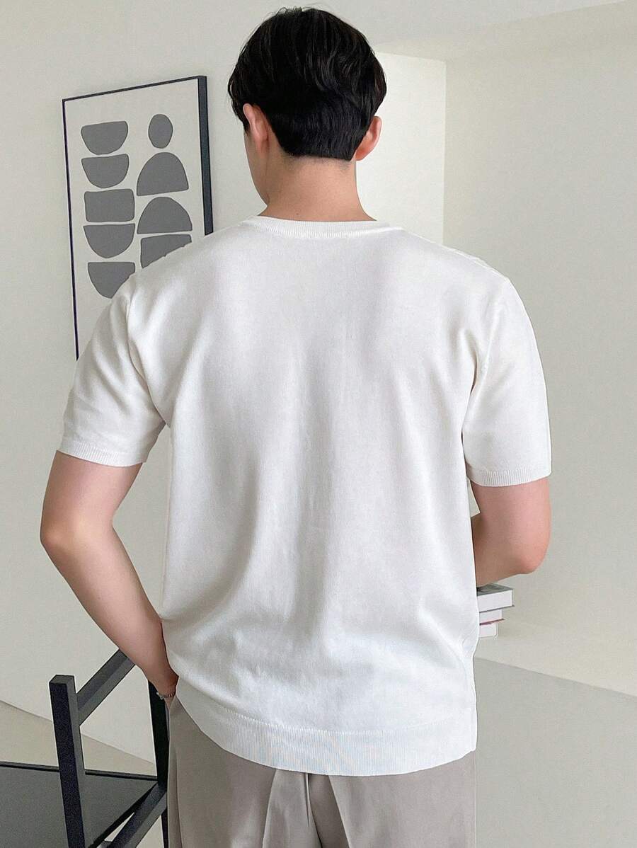 13806 2a-04-21 Camiseta de punto liso con rayas verticales