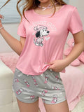 18607 1a-005 Conjunto de pijama de seda 2 Pzas