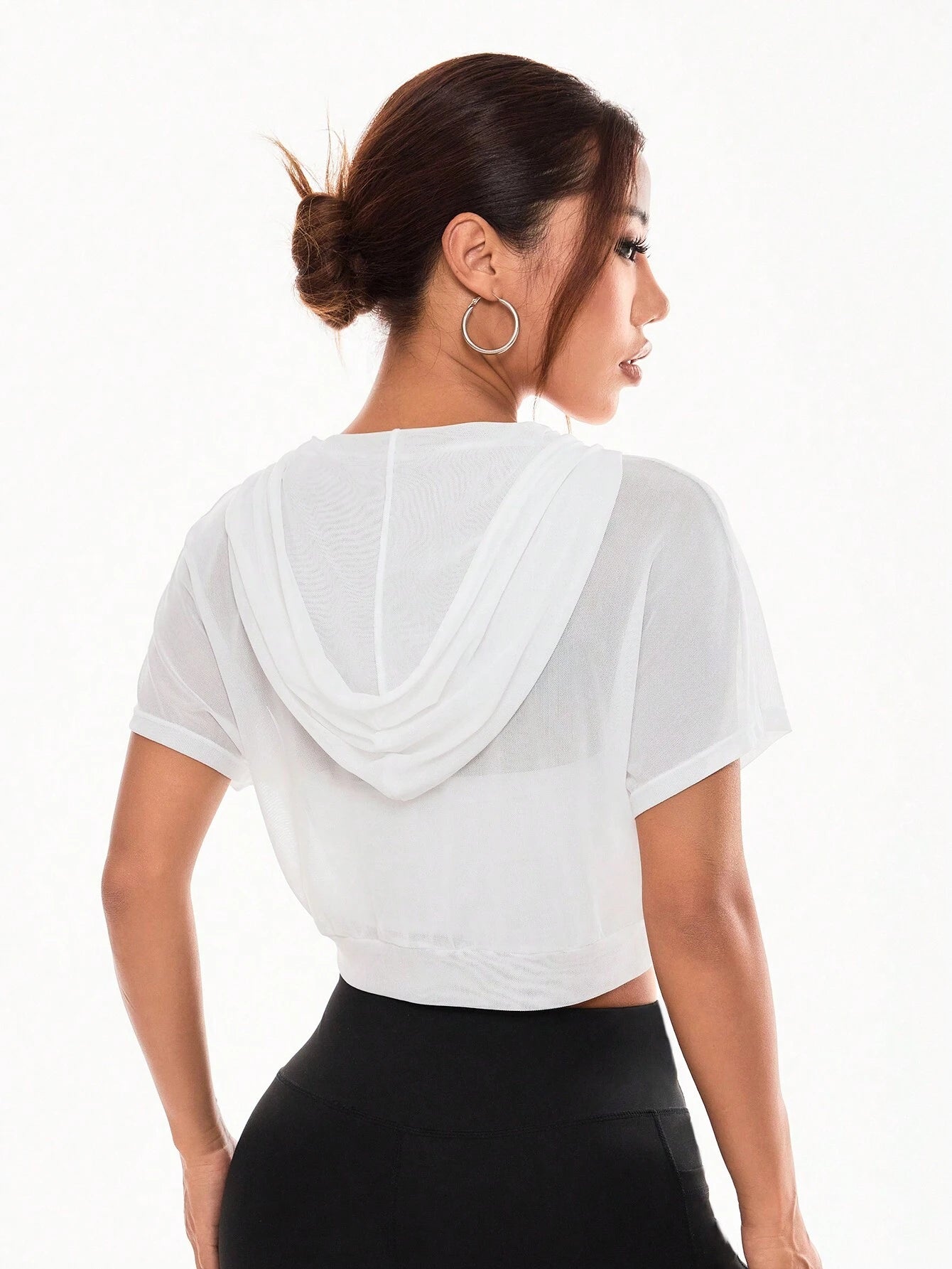 18321 1t-007 Chaqueta deportiva transparente con capucha 1 Pza
