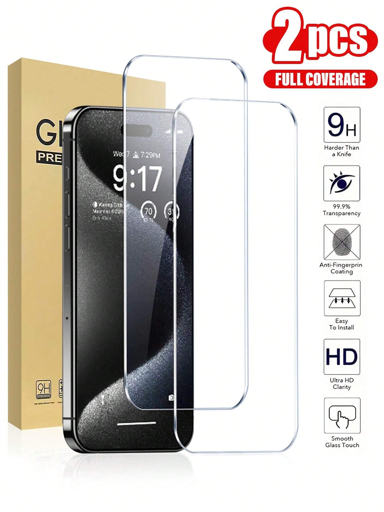 17451 2t-ProPa Protector de pantalla de vidrio 2 Pzas