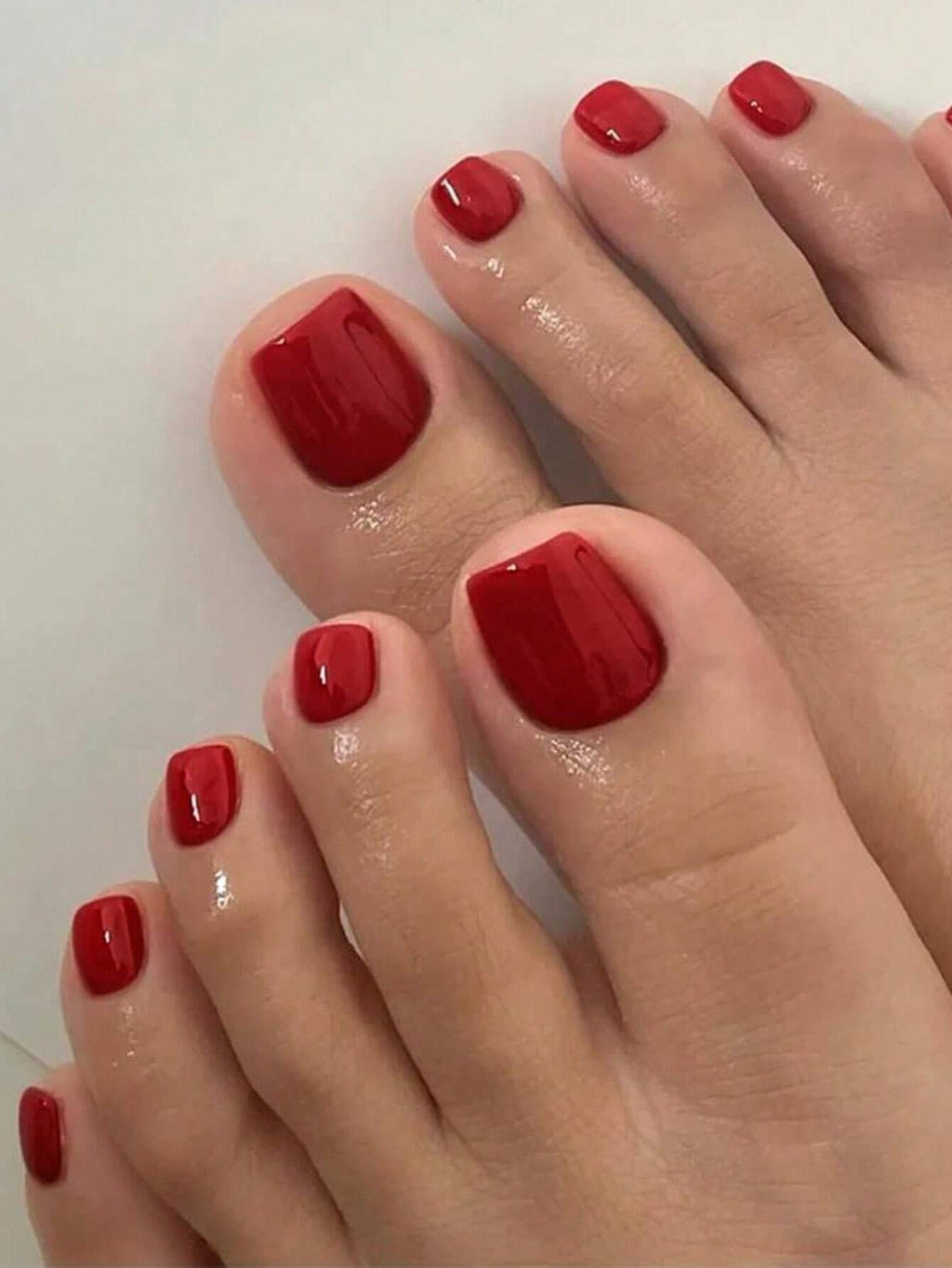 18533 1b-174 Uñas postizas de color rojo 24 Pzas