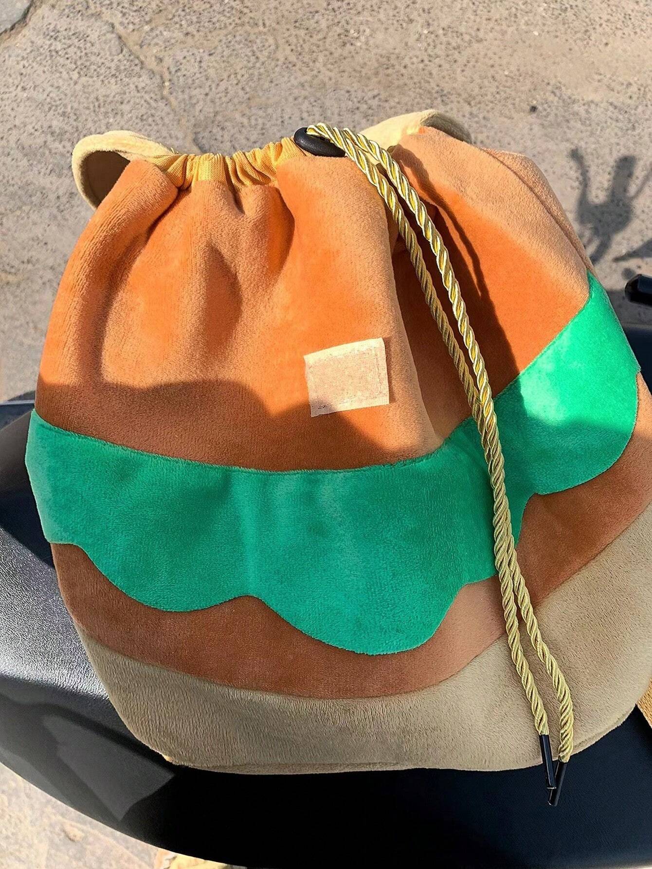 14367 1c-03-08 Mochila diseño de hamburguesa 1 Pza