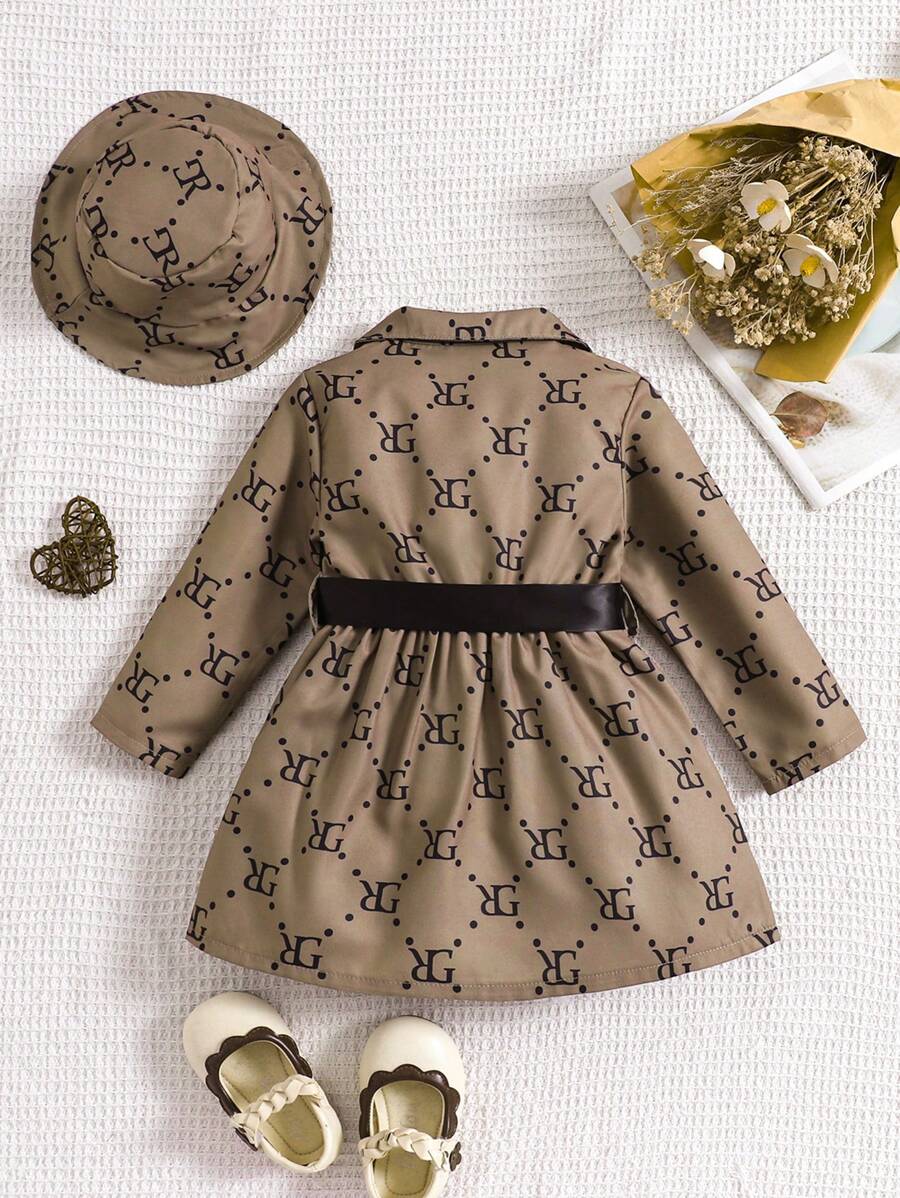 13939 1t-002 vestido de niña con estampado y gorro