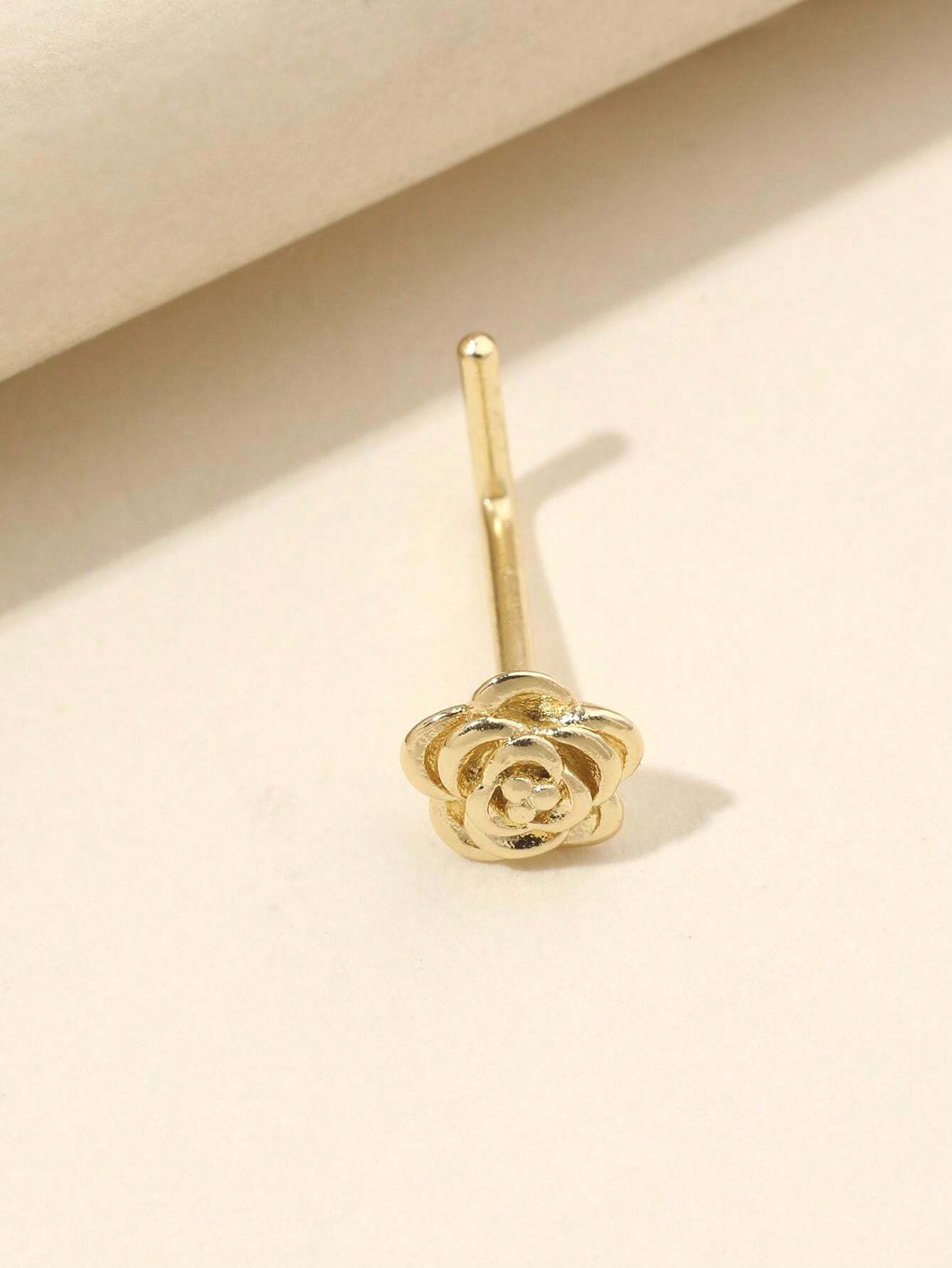 15299 1b-03-10 1 pieza Diseño de rosa en la nariz con forma de L