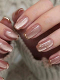 18256 1b-174 Uñas elegante y minimalista 24 Pzas