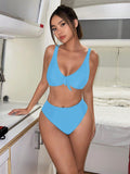 19703 ID-218 Bikini Unicolor Nudo 2 Pzas