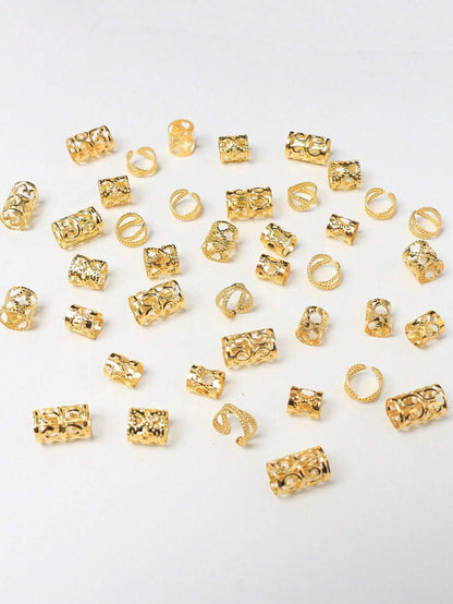 13320 2b-04-04 Set 40 Pzas Anillos para cabello