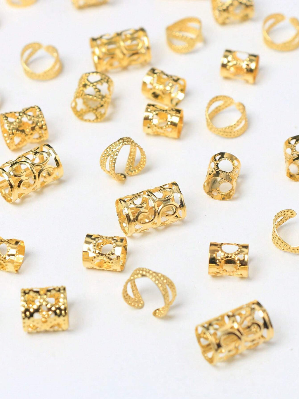 13320 2b-04-04 Set 40 Pzas Anillos para cabello