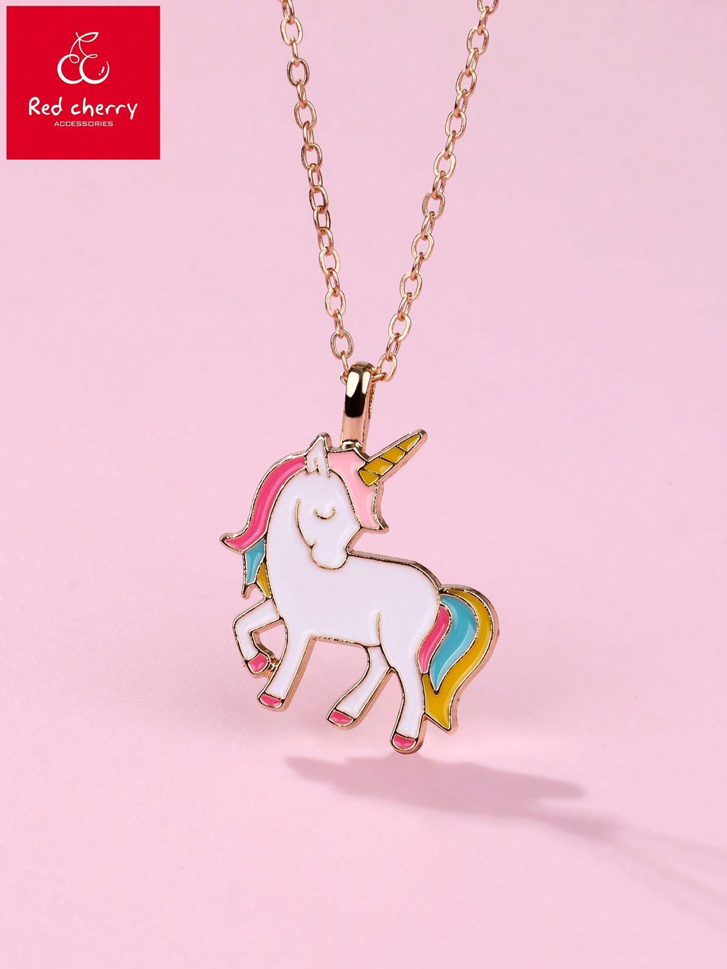 16649 1b-037 Collar con dije de unicornio niña 1 Pza