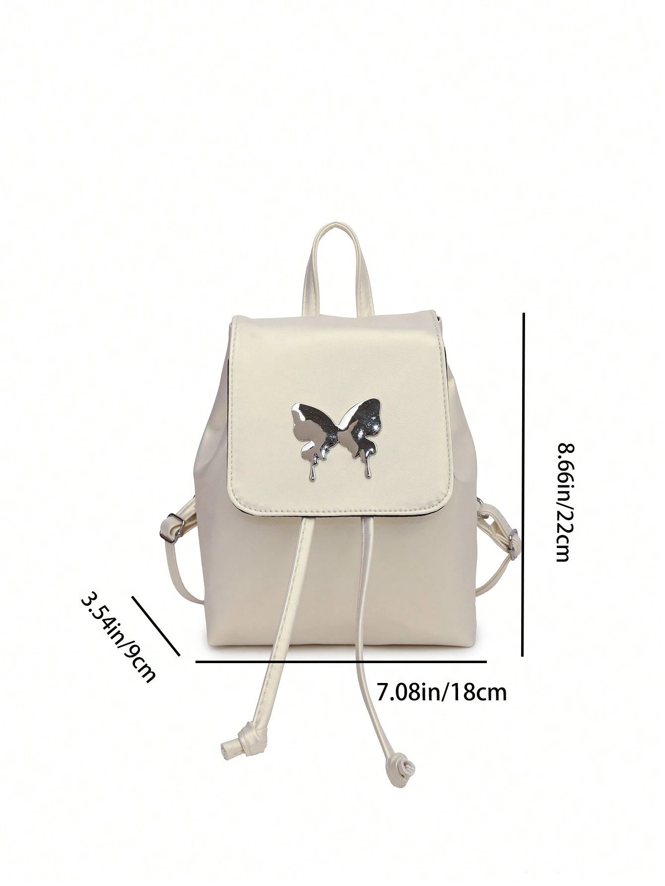 14371 1c-03-08 Mochila con decoración de mariposa 1 Pza