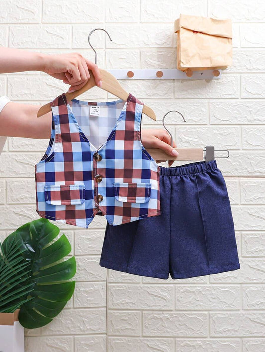 13937 2a-04-24 Conjunto de traje de verano para bebé niño