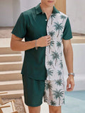 13956 2c-282 Conjunto de 2 piezas con camiseta de manga corta y shorts estampados