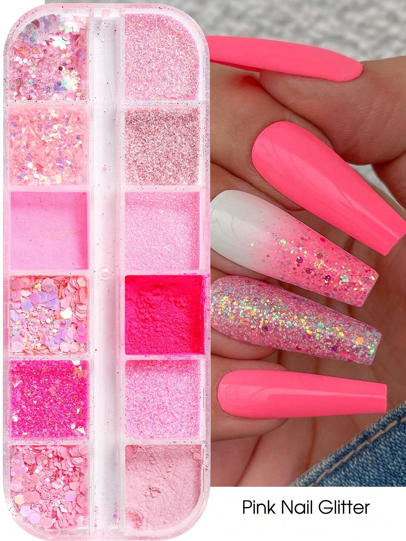 15249 1b-041 12 Lentejuelas brillantes de uñas 1 Pza