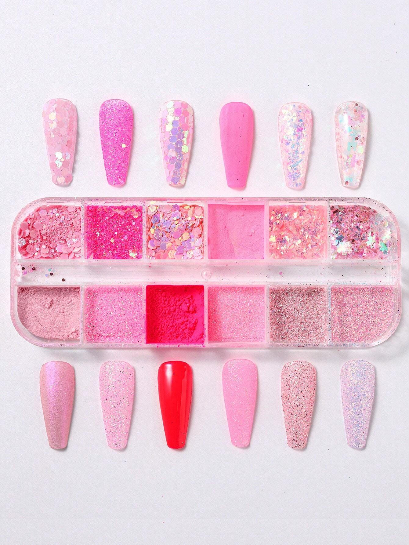 15249 1b-041 12 Lentejuelas brillantes de uñas 1 Pza